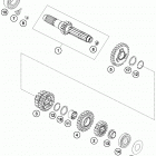 FE 250 ENGINE Трансмиссия-ведомый вал