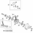 TC 85 ENGINE Коленвал и поршень