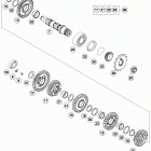 FE 250 ENGINE Трансмиссия 2-контрпривод