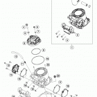 TC 250 ENGINE Цилиндр,головка цилиндров