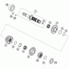 TX 300 ENGINE Трансмиссия-ведомый вал