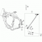 TE 250 CHASSIS Side-   /   center stand