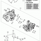 TC 250 ENGINE Картер двигателя