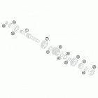 TC 85 ENGINE Трансмиссия-ведомый вал