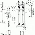 TE 250 CHASSIS Передняя вилка