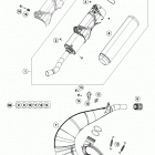 TX 300 CHASSIS Глушитель