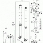 TE 250 CHASSIS Передняя вилка