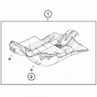 TE 250 CHASSIS Engine protector