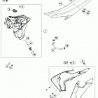 TE 300 CHASSIS Бак,сидение