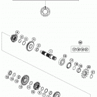 TC 125 ENGINE Трансмиссия 2-контрпривод