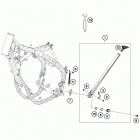 TE 300 CHASSIS Side-   /   center stand