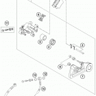 TE 250 CHASSIS Тормозной суппорт задний
