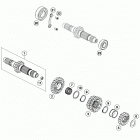 FC 450 ENGINE Трансмиссия-ведомый вал