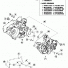 TE 300 ENGINE Картер двигателя