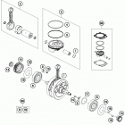 FE 501 ENGINE Коленвал и поршень