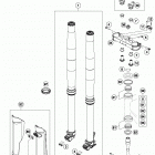 TC 125 CHASSIS Передняя вилка