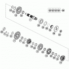 FE 350 ENGINE Трансмиссия 2-контрпривод