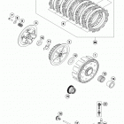 TC 125 ENGINE Сцепление