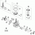 FC 450 ENGINE Коленвал и поршень