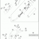 2016 TE 125 CHASSIS Глушитель