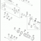 2016 690 ENDURO R ENGINE Механизм переключения