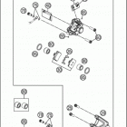 2017 TC 85 19_16 CHASSIS Тормозной суппорт задний