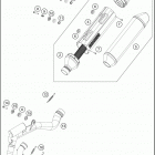 2017 FX 350 CHASSIS Глушитель