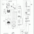 2016 125 SX CHASSIS Амортизатор в разборе