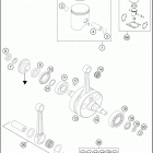 2016 300 XC-W ENGINE Crankshaft , piston