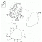 2016 701 SUPERMOTO ENGINE Кожух сцепления