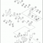 2016 200 XC-W ENGINE Механизм переключения