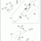 2016 TE 300 CHASSIS Глушитель