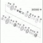 2016 300 XC-W ENGINE Трансмиссия 2-контрпривод