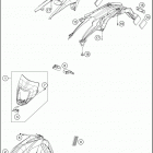 2016 FE 350S CHASSIS Обтекатель , крылья