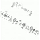 2016 450 XC-W ENGINE Трансмиссия-ведомый вал
