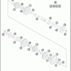 2016 85 SX ENGINE Трансмиссия 2-контрпривод