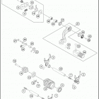 2016 250 XCF-W ENGINE Механизм переключения