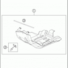 2016 450 XC-W CHASSIS Зажита двигателя