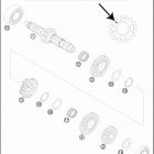 2016 TC 250 ENGINE Трансмиссия-ведомый вал