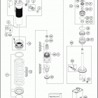 2016 FE 350S CHASSIS Амортизатор в разборе