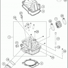 2016 450 SX-F ENGINE Головка цилиндров