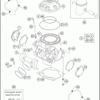 2016 TC 250 ENGINE Цилиндр,головка цилиндров