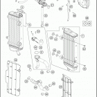 2016 250 XCF-W ENGINE Система охлаждения