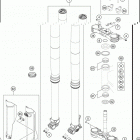 2016 FE 501 CHASSIS Передняя вилка