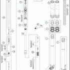 2016 FE 350S CHASSIS Передняя вилка