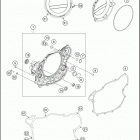 2016 FE 501 ENGINE Кожух сцепления