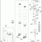2016 TC 125 CHASSIS Передняя вилка