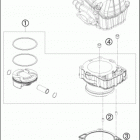 2016 450 XC-W ENGINE Цилиндры