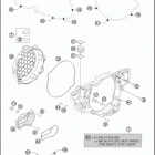 2016 TC 250 ENGINE Кожух сцепления