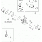2016 350 SX-F ENGINE Crankshaft , piston